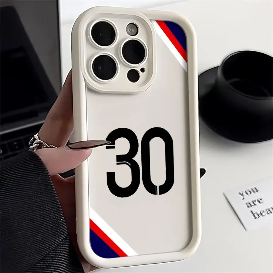 Чехол для телефона L-Lionel M-Messis iPhone 16 15 Pro Max 13 12 11 14ProMax Plus 12Pro противоударный чехол Funda