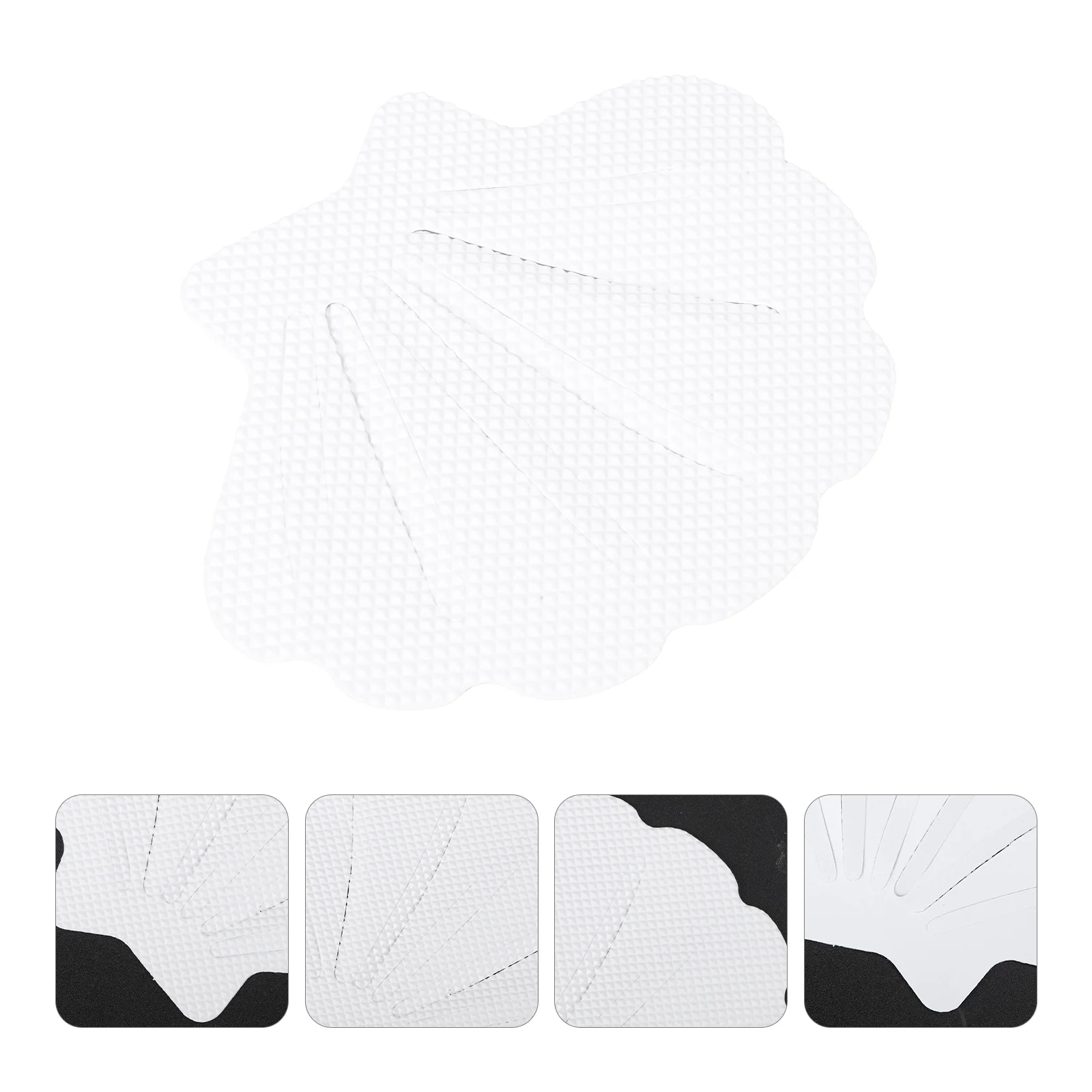 

12PCS non shower strips Bathtub Sticker Creature Tub Tattoos Stickers Shell Shape Shower Floor Treads Decorative Bathing Decal