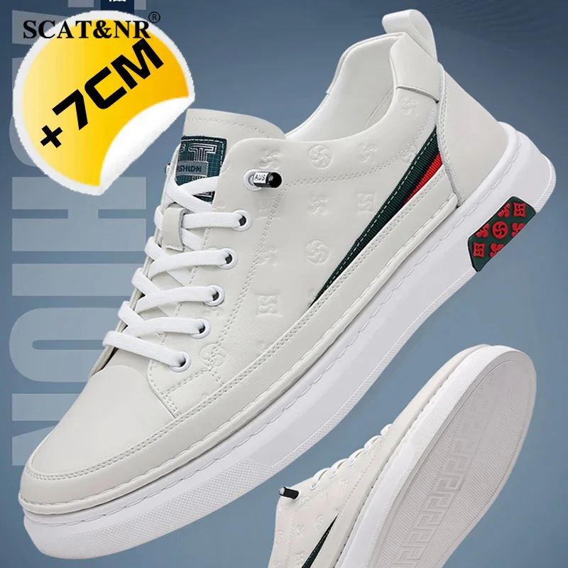 Мужские сетчатые кроссовки обувь-лифт дышащая повседневная спортивная обувь со