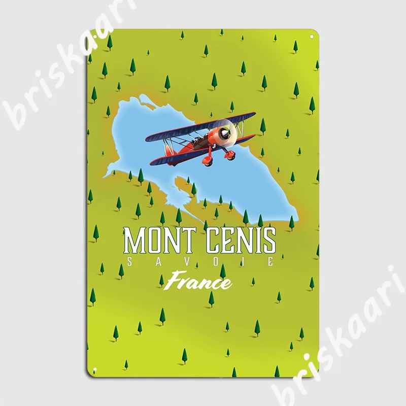 Металлический Настенный ретро-постер Mont Cenis Савойя Франция