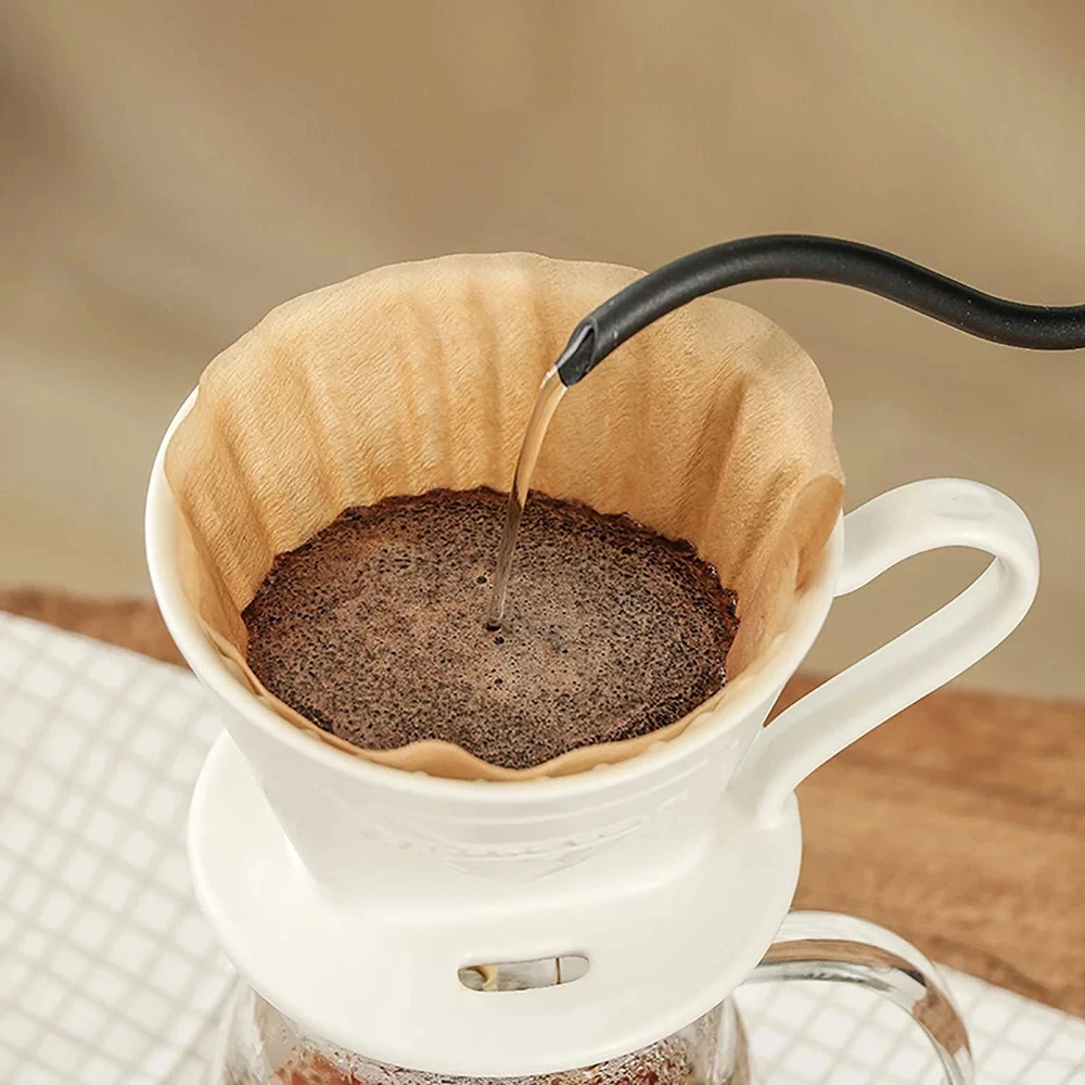 

Environmentally Friendly Log Pulp Paper Coffee Filter Coffee Brewing Filter Hourglass Bag Kitchen Office Tools Screening Bag