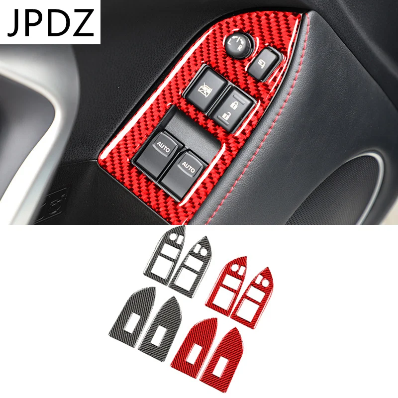 

Carbon Fiber For Subaru BRZ Toyota 86 2010-2016 Car Window Lift Button Interior Trim Cover Sticker Modification Car Accessories