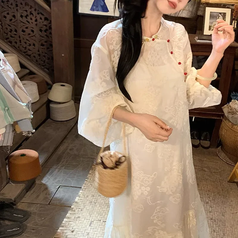 Yayun Sensibility Dress Design длинное платье с вышивкой в китайском стиле женское легендарное