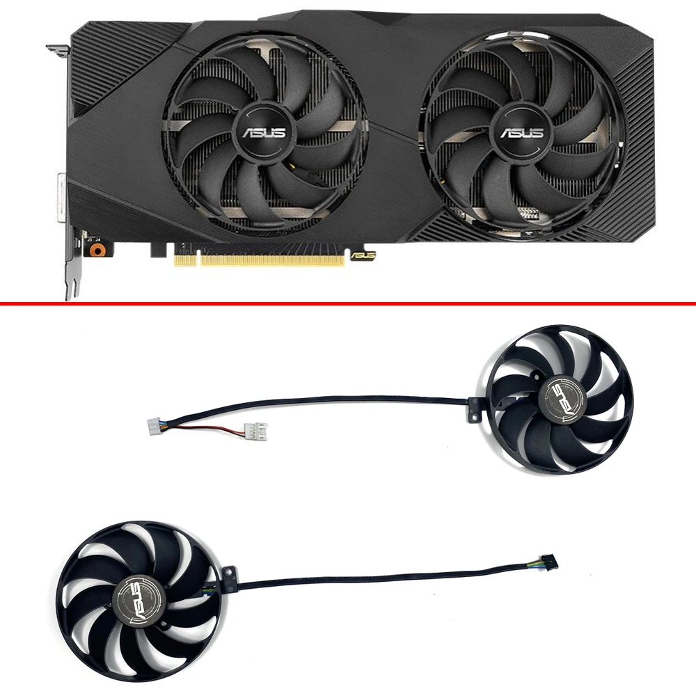 Охлаждение 87 мм T129215SU RTX2060S RTX2070S RTX2080S для ASUS Dual RTX 2060 2070 2080 SUPER EVO GPU Замена