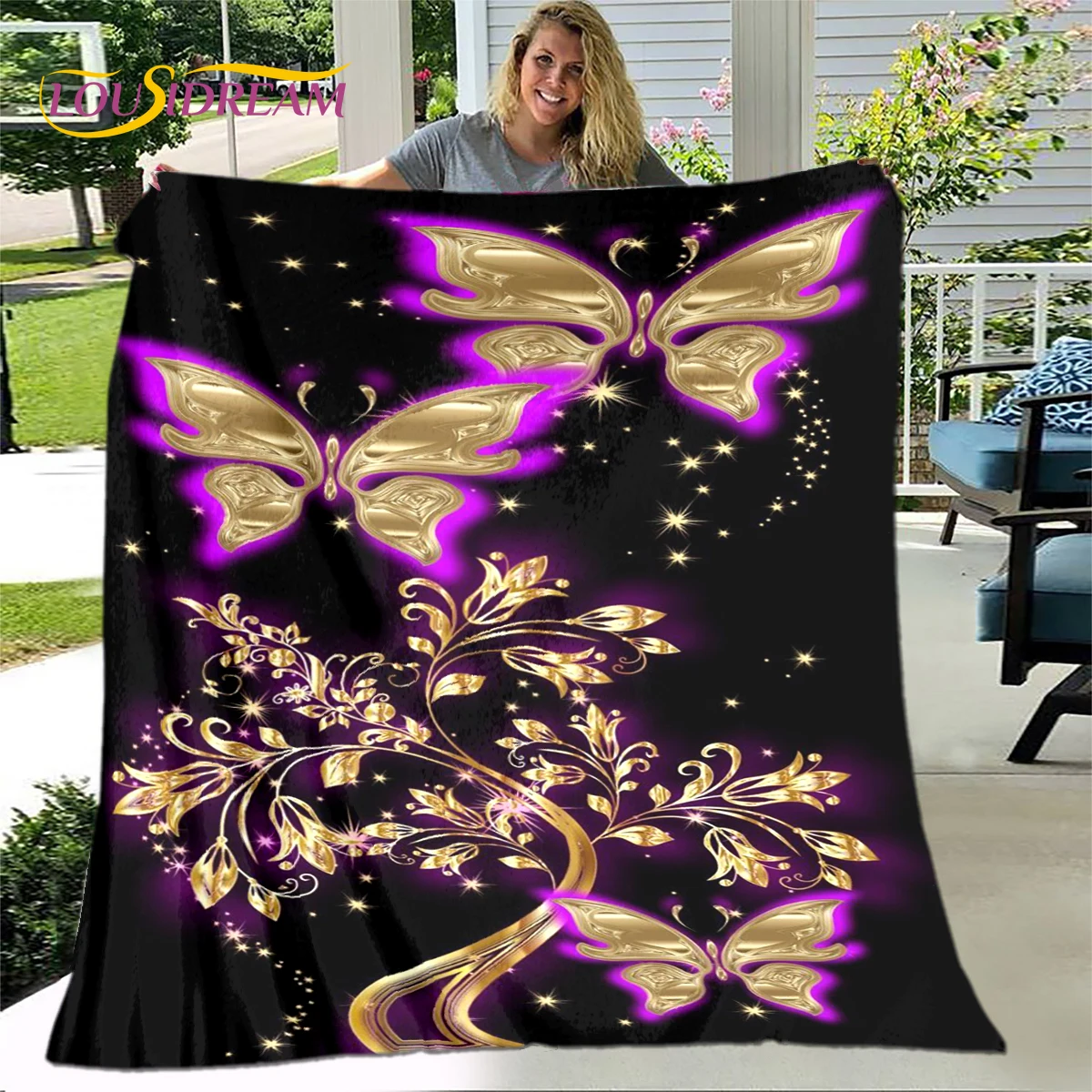 Новое 3D красочное искусственное фланелевое одеяло теплое Sherpa для гостиной