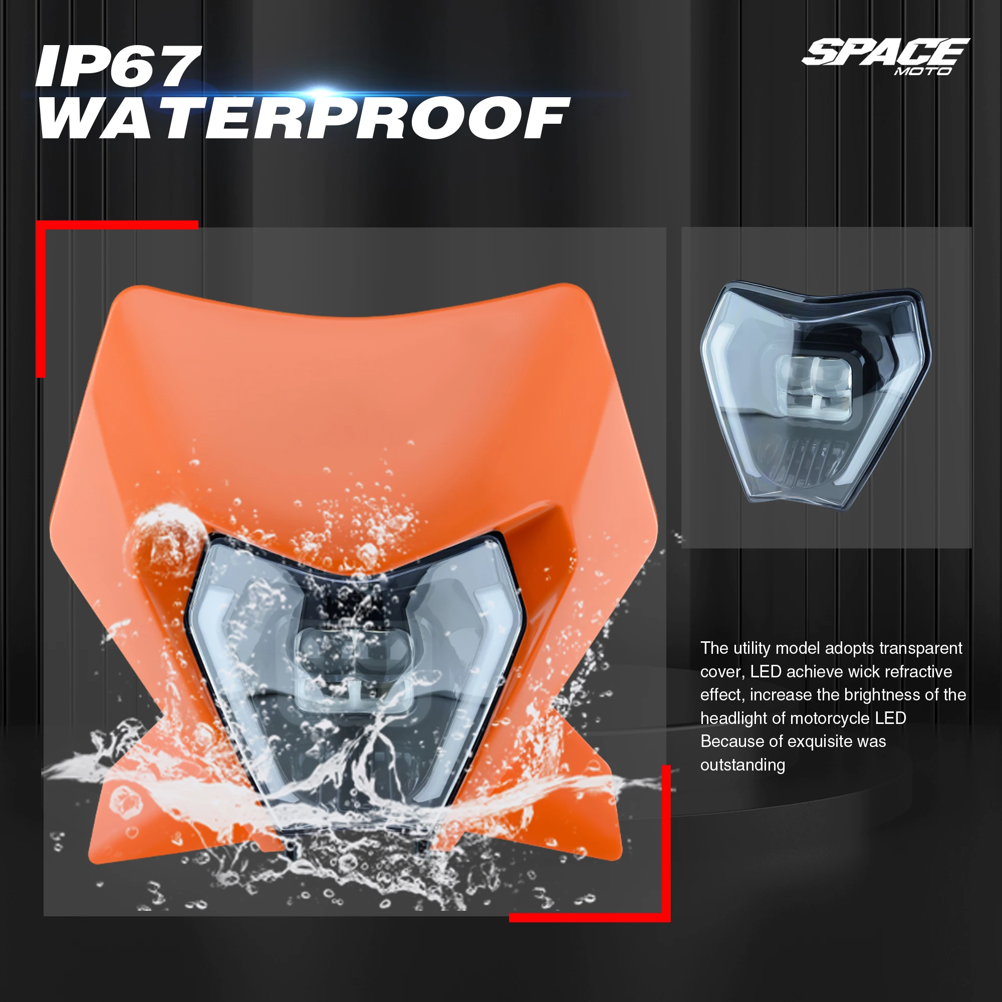 Мотоциклетная фара для KTM EXC EXCF SX SXF XC XCF XCW XCFW 125-530 Supermoto Мотокросс Enduro 2024-N