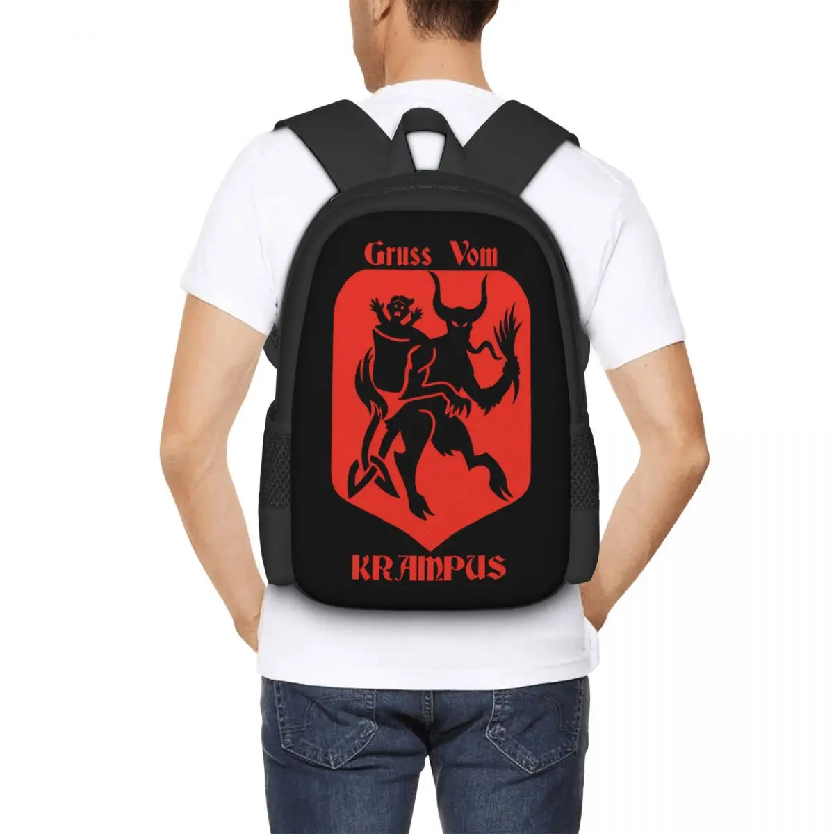 Krampus Is Coming Backpack for Girls Boys Travel RucksackBackpacks for Teenage school bag