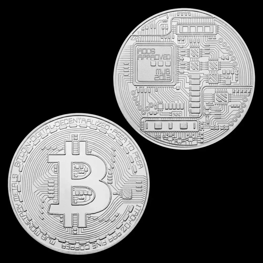 

Коллекционная позолоченная монета Bitcoin