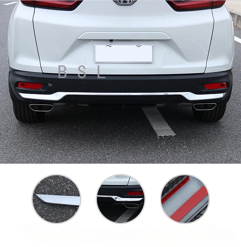 Для Honda CR-V CRV 2020 2021 2022 хромированный задний нижний бампер накладка на губу спойлер