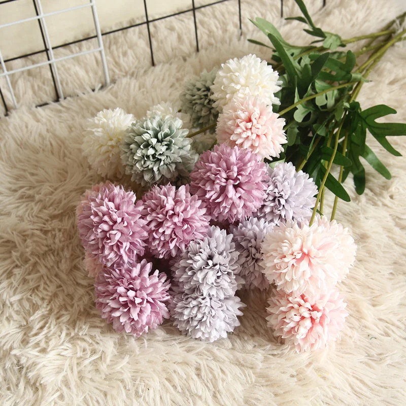 

Taraxacum ping-pong chrysanthemum simulation flower plant decoration INS style plant wall rose MW15191