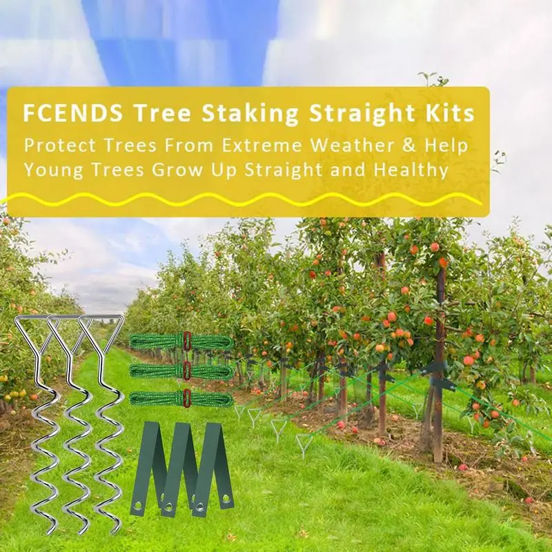 Выпрямляющие колья для деревьев опорные ремни и саженцев спиральные сверхмощные