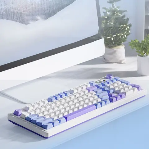 throughpp трёхрежимная механическая RGB-клавиатура ABS