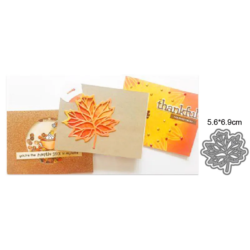 

Arrival Leaves Hollow Maple Leaf 2022 New Metal Cutting Dies Scrapbook Diary Decoration Embossing Template Diy Handmade
