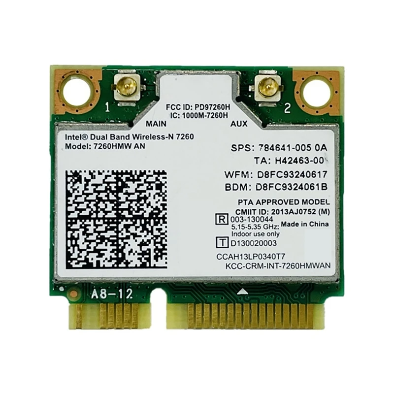 

260HMW 7260AN 300M 5G Dual Band Wireless Network Card Bluetooth 4.0 MINI PCIE