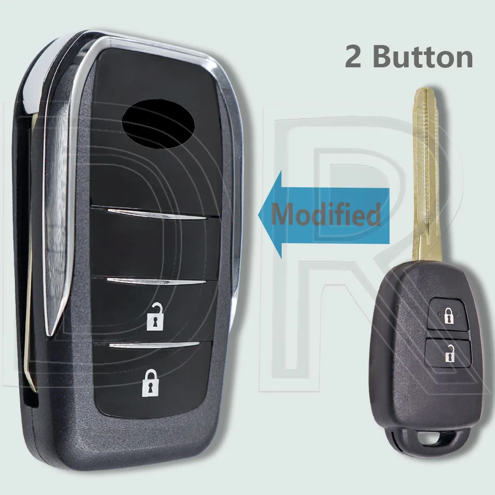 

DR Upgrade TOY43 Blade автомобильный ключ откидной чехол FOB для Toyota Corolla Camry RAV4 Highlander Tacoma Tundra Pruis