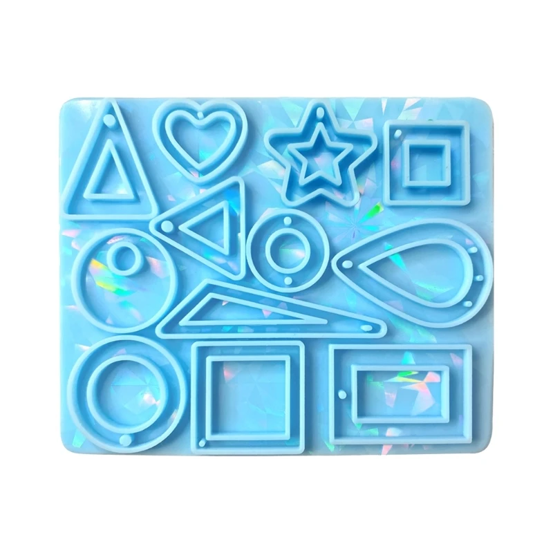 

Keychain Pendant Silicone Mold Epoxy Casting Mold Resin Earring Mold 066C