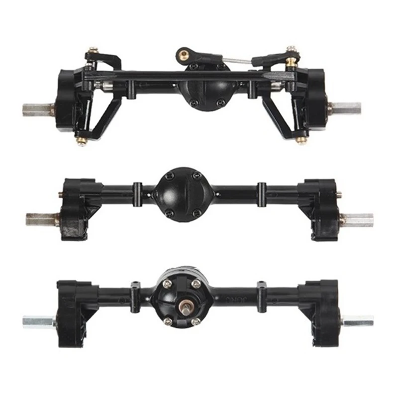 

NEW-3Pcs Front Middle Rear Portal Axle Assembly For WPL B16 B36 6X6 6WD 1/16 RC Car Upgrade Parts Accessories