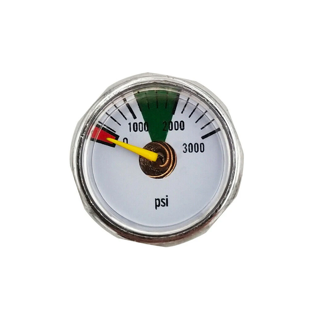 

Barometer Manometer Pressure Gauge Outdoor Silver/Black Paintball 0-6000psi 1/8NPT Thread Micro Dial Brand New