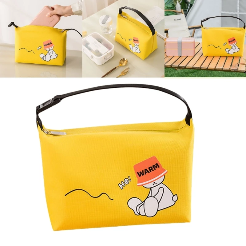 

Портативная сумка для обеда с охладителем из ткани Оксфорд с мультяшным дизайном для организации общественного питания и покупок