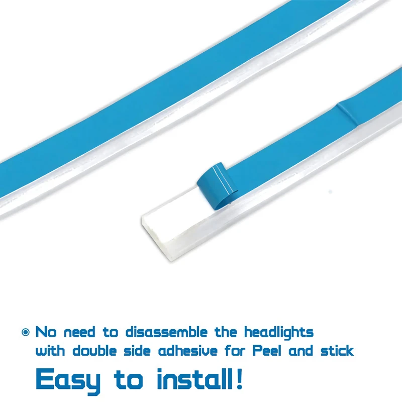 2 шт. гибкие водонепроницасветодиодный светодиодные ленты для дневных ходовых