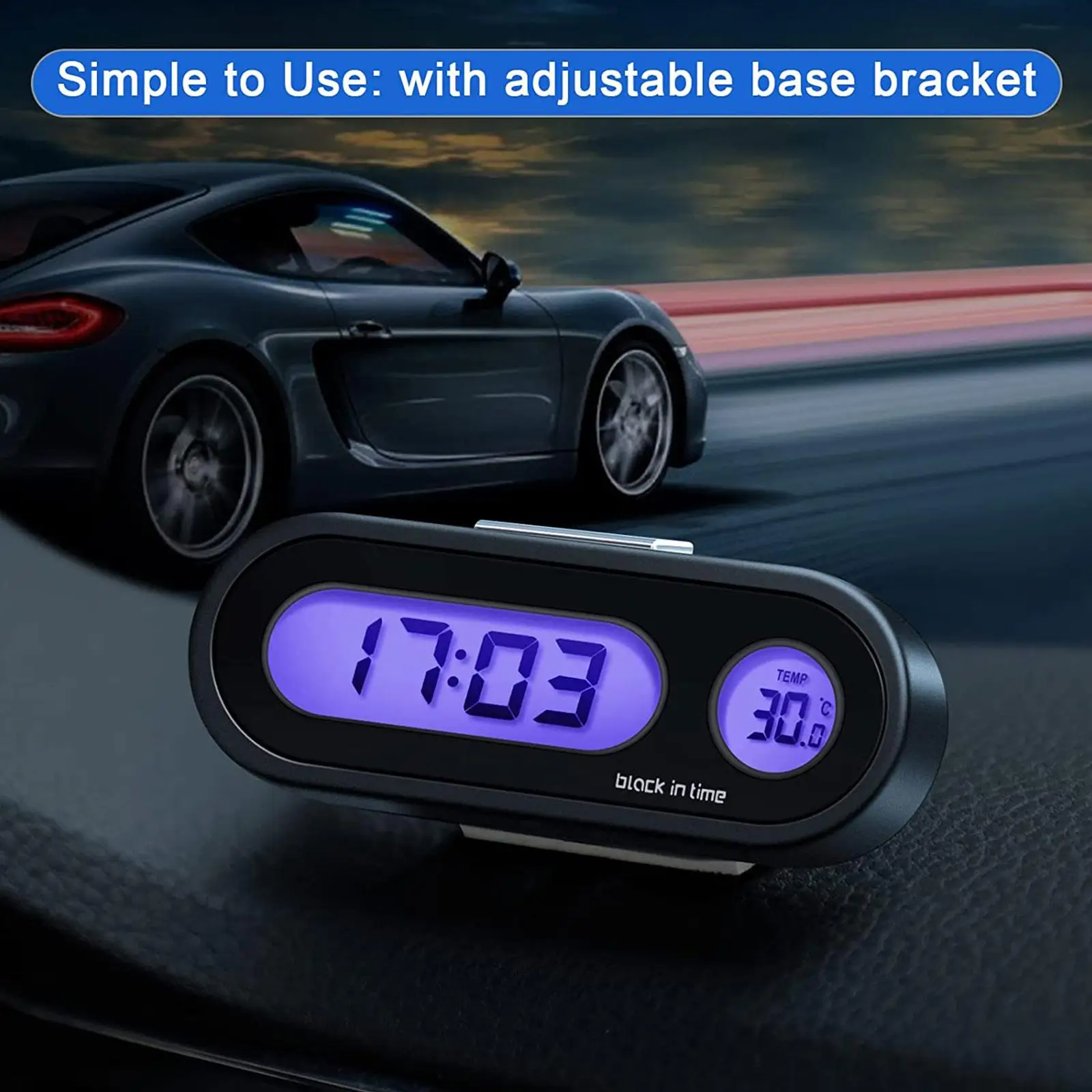 

Mini Car Automobile Digital Clock Auto Watch Automotive Car In Thermometer Ornament Decoration Car-Styling Hygrometer Clock Q1X8