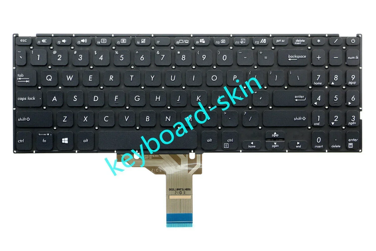 Новая черная клавиатура США без подсветки для ASUS VivoBook X509U X509UA X509M X509FA X509FJ X509DA FL8700F