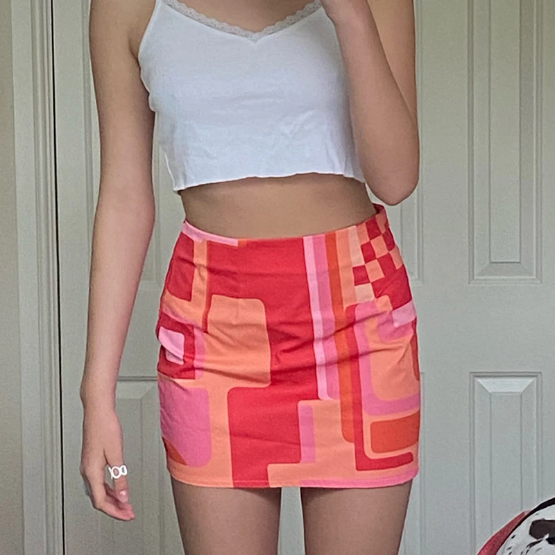 Мини-юбка женская кружевная плиссированная в готическом стиле с завышенной