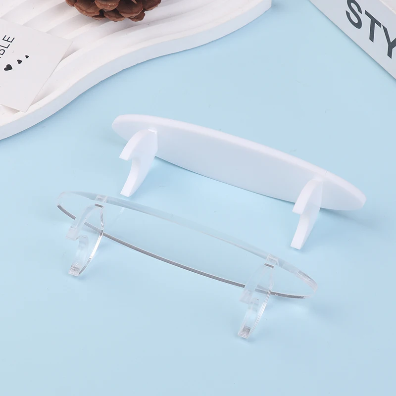 Акриловый держатель для ручек прозрачный белый косметических кистей стола