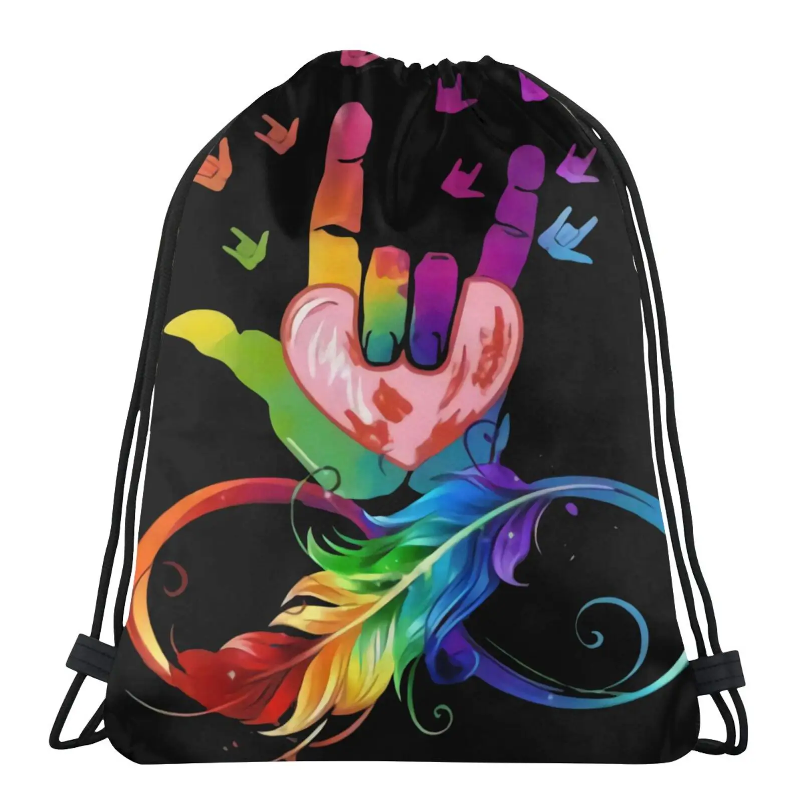 

Мужской рюкзак с перьями и надписью, сумка с черепом, рюкзак, сумки для хранения, рюкзак, женская сумка с веревками для мужчин и женщин