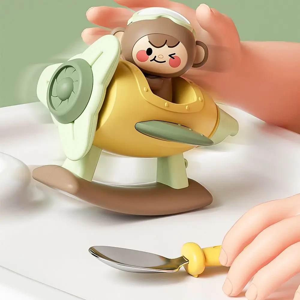 

Lovely Cartoon Plastic Monkey Baby Music Toy Competitive Enlightening Toy Kids Whistle Toy Rotating Toy Small Airplane