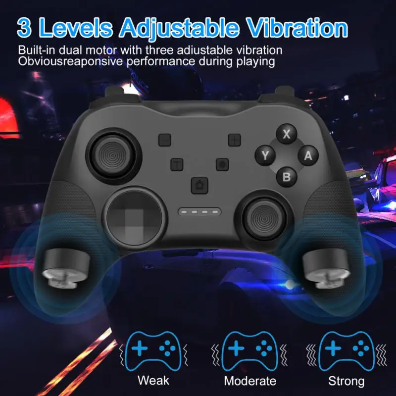 

Adjusted Gamepad Rechargeable Wireless Game Board Ble4.0 Abs Comfortable Game Controller Support Android6.0/ios11.0/pc