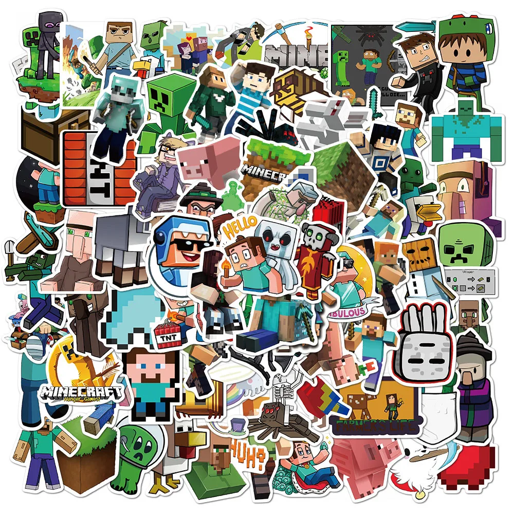

10/30/50PCS Adventure Games My World Graffiti Stickers Mobile Phone Skateboard Luggage Super Waterproof Notebook Sticker
