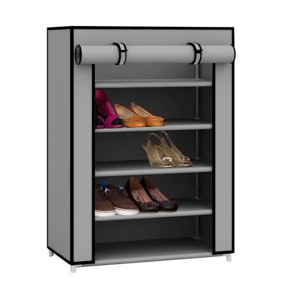 

5 Tier Non Woven Shoe Closet, Grey