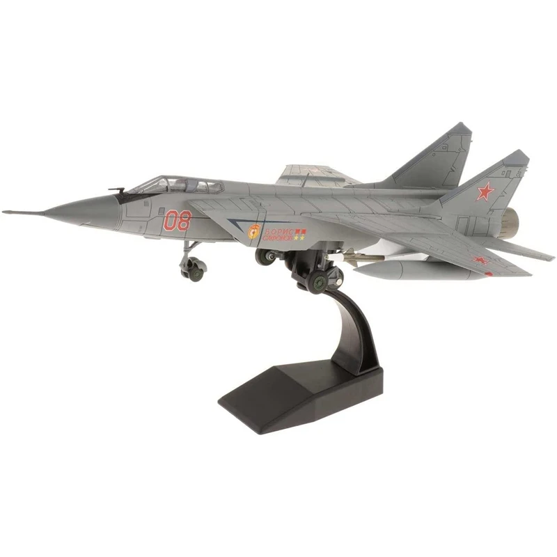 

1/72 Mig-31 Diecast Fighter Metal Model With Dispaly Stand,Static Model Airplane For Home Office Collect Decoration
