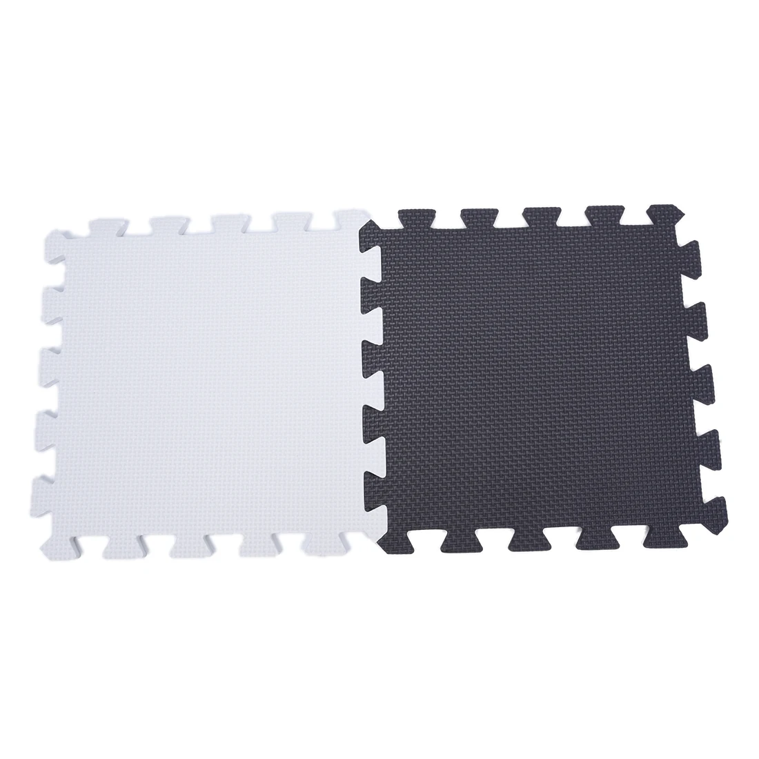 10 Piece Eva Foam Puzzle Exercise Mat Interlocking Floor Tiles -- White and Black | Дом и сад