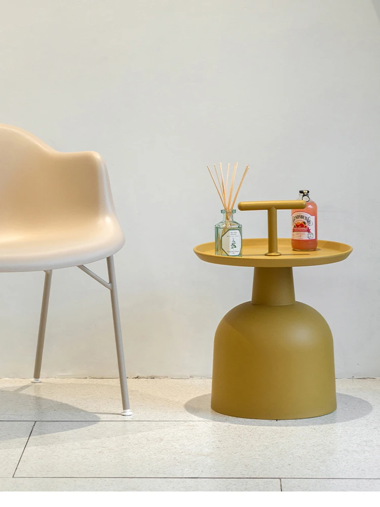

Home Furniture Nordic Movable Circular Sofa Side Tables Living Room Coffee Shop Milk Table Furniture Tea Desk Decorative