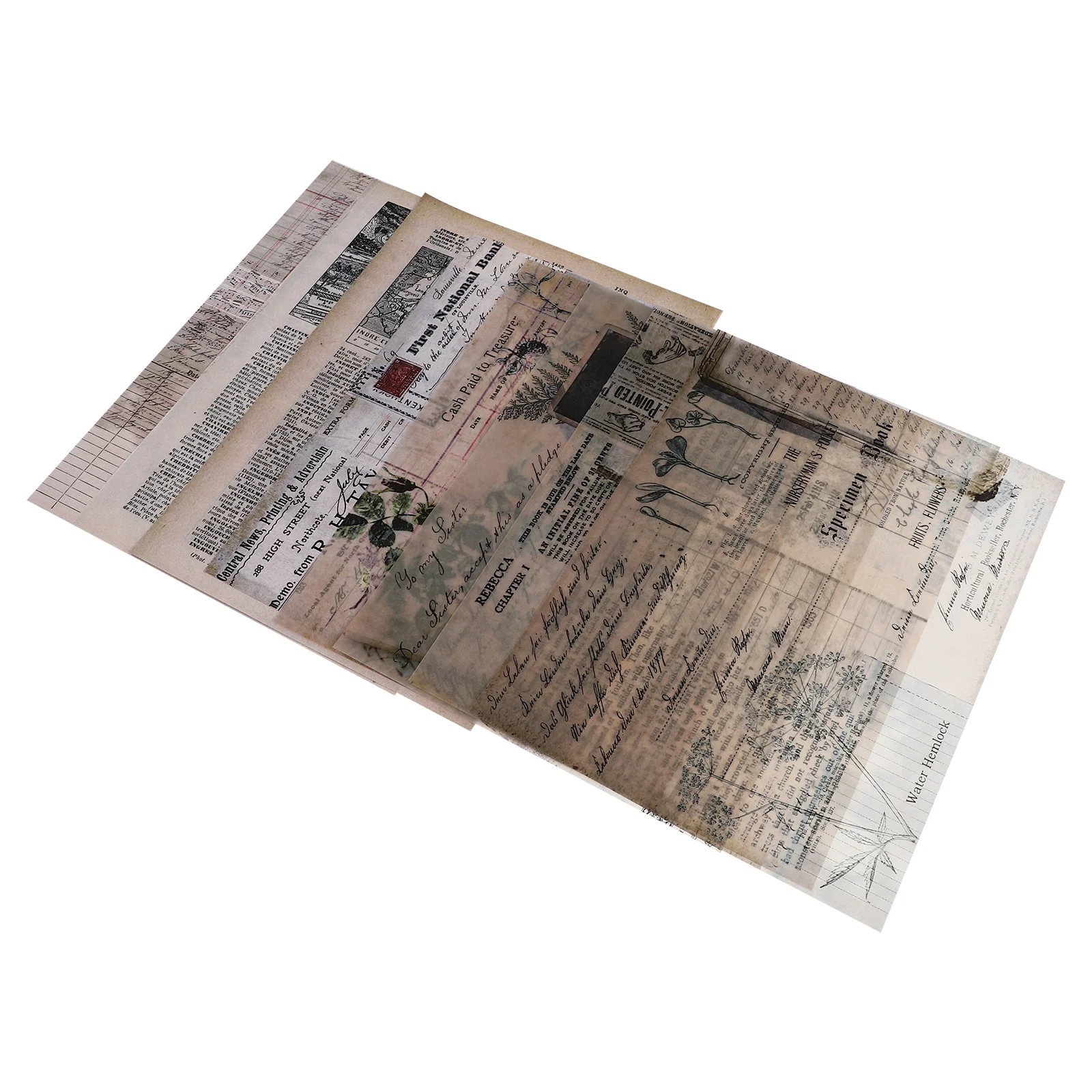 

Paper Diy Vintage Scrapbook Material Decorative Stickers Background Papers Tape Craft Retro Journaling Masking Journal Kraft