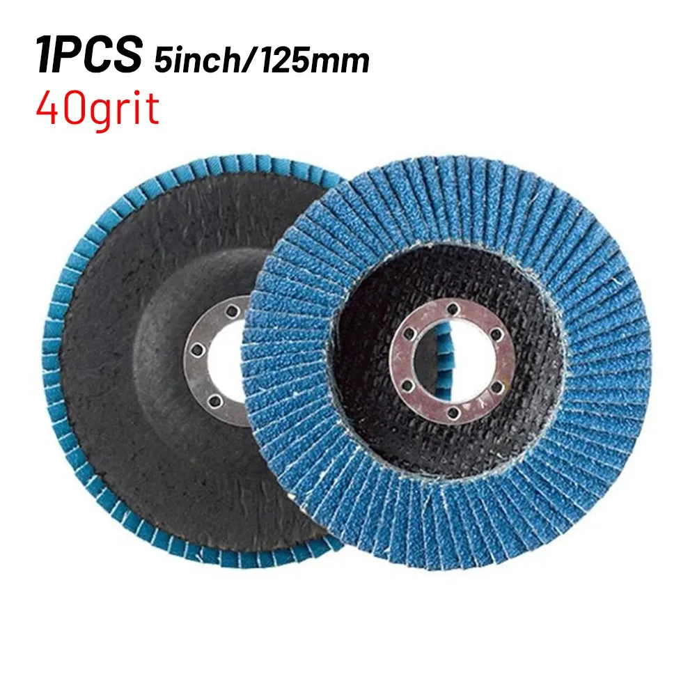 

1PC 5'' 125mm Metal Sanding Flap Discs Angle GrinderWheels Blade 40/ 60/80/120 Grit For Angle Grinders Abrasives Tools