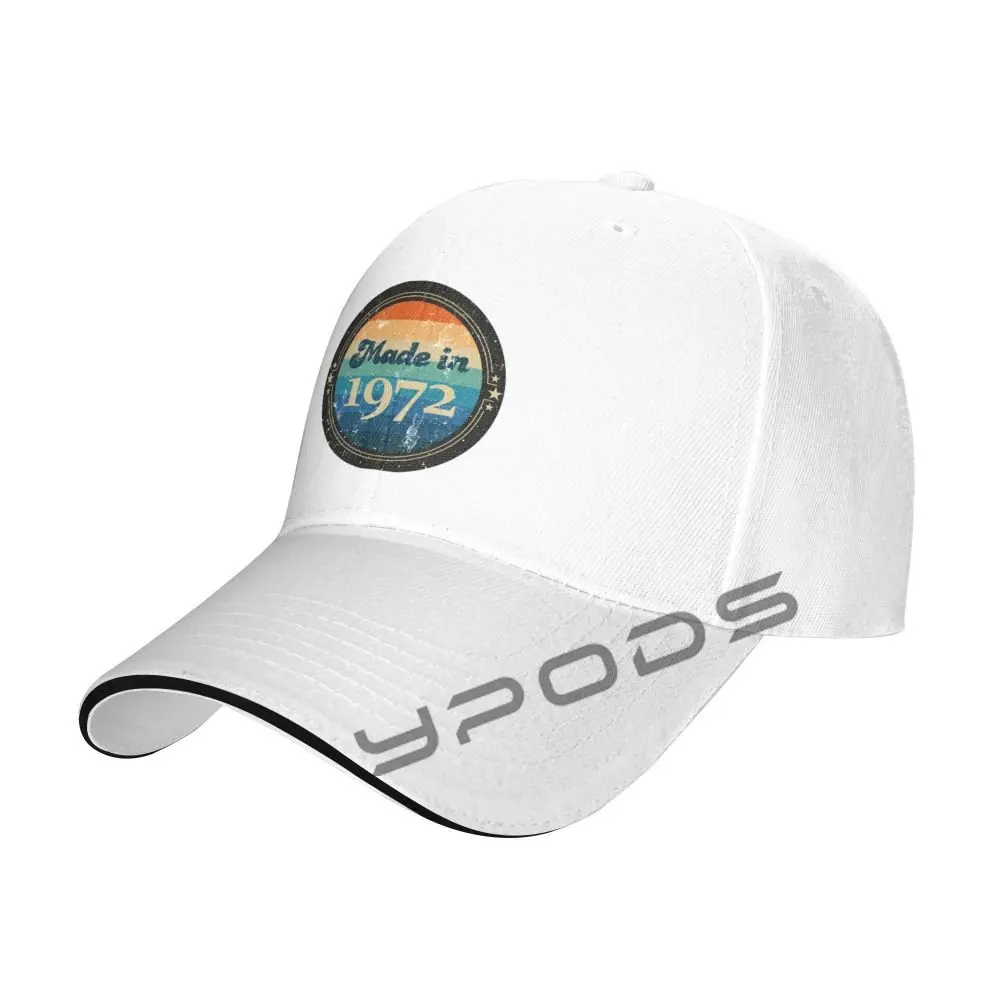 

Baseball Caps For Men Logo Vintage Made In 197250th Birthday Cap For Women Snapback Hat Snapback Dropshipping