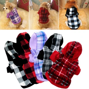 Winter Warm Pet Dog Clothes Soft Wool Dog Hoodies Outfit For Small Dogs Chihuahua Pug Sweater Clothing Puppy Cat Coat Jacket
