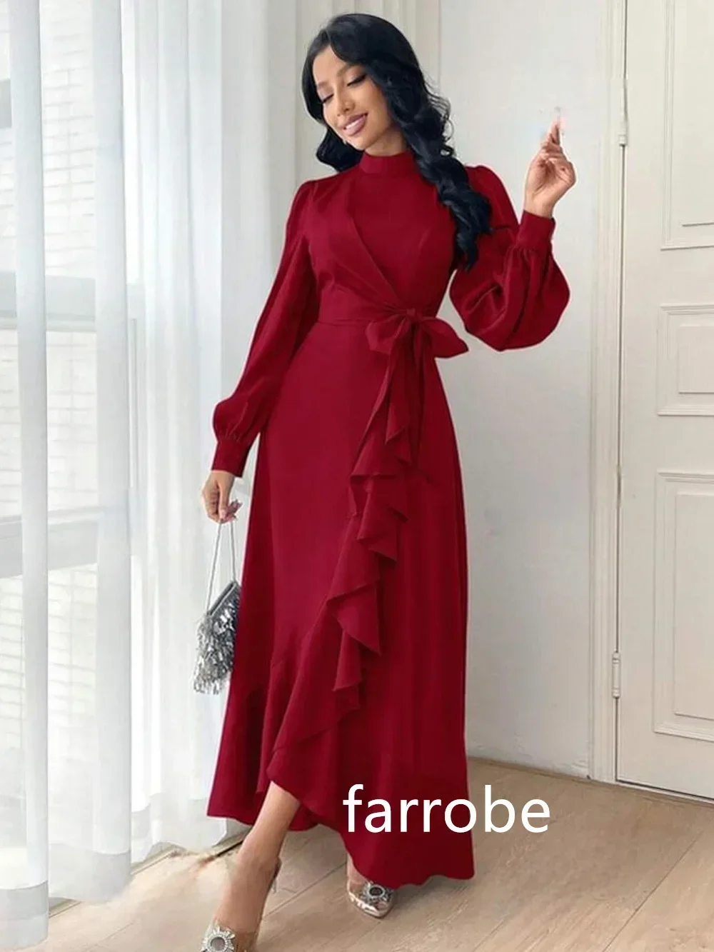 Индивидуальные унисекс трикотажные плиссированные трапециевидные платья миди с