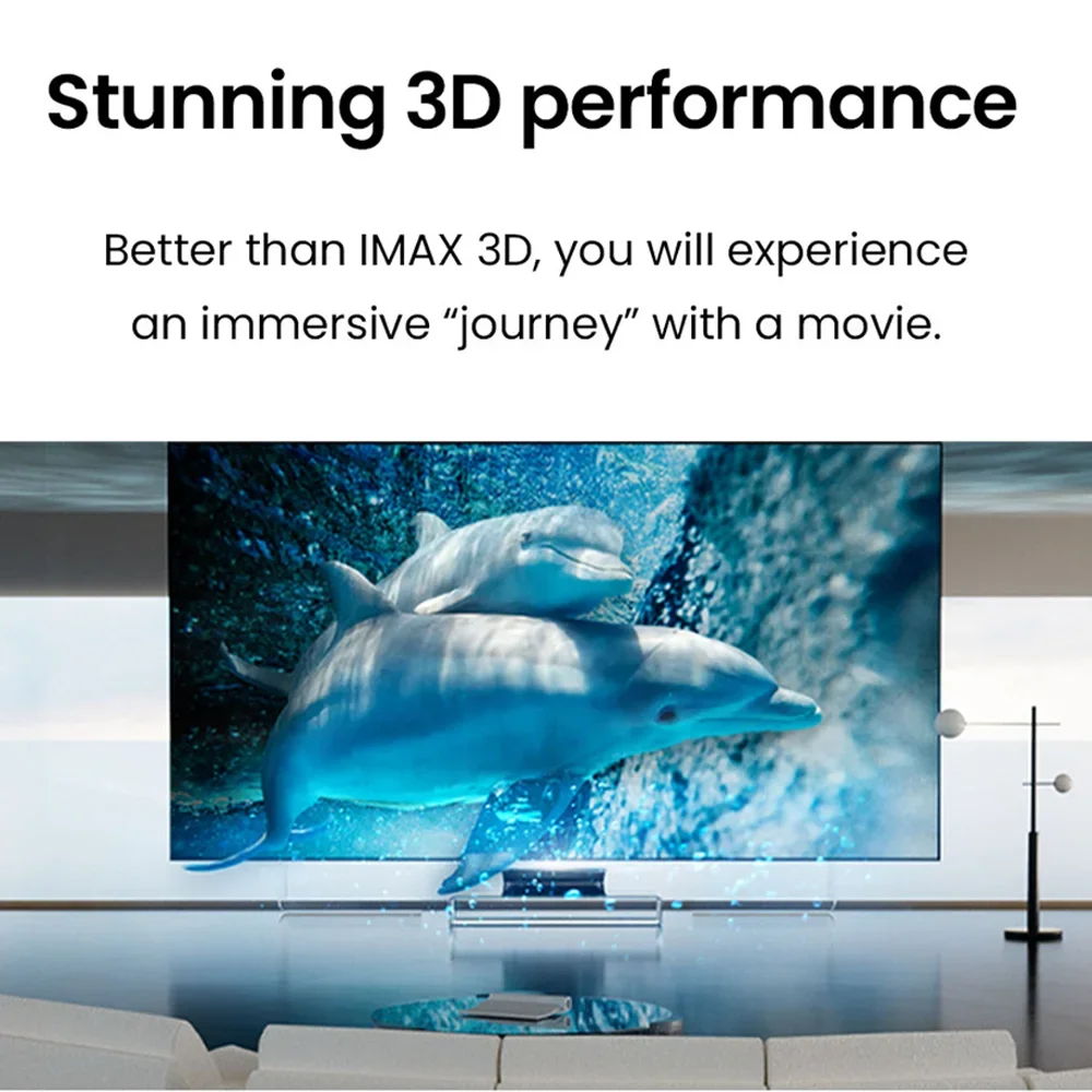 Лидер продаж: Лазерный проектор AWOL 3000 3500 Pro Ultra Short Throw 4K для домашнего кинотеатра, HDR10+, 3D, с тройным лазером 4K (art.: 3920d8b2b4e20) - 3920d8b2b4e20