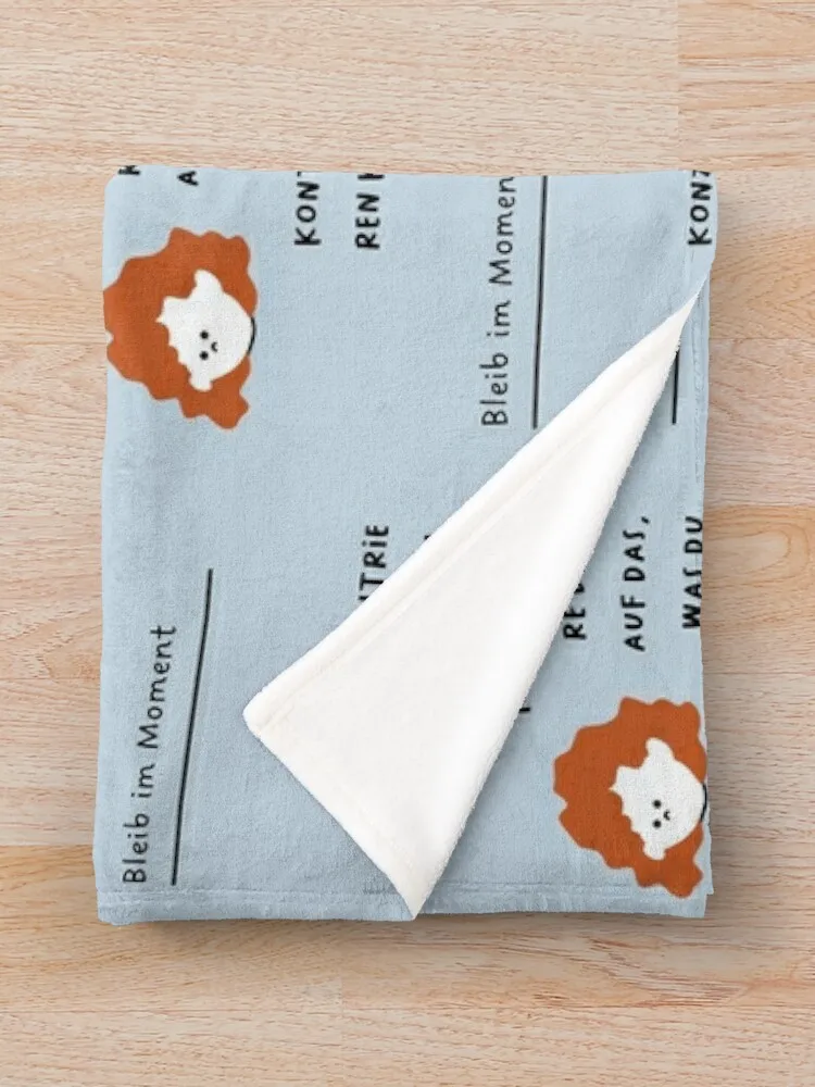 Bleib im Moment - KONZENTRIERE DICH AUF DAS WAS DU KONTROLLIEREN KANNST Милое одеяло с иллюстрацией для девочек