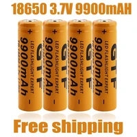 18650 battery high quality 9900mah 3 7v 18650 li ion batteries rechargeable battery for flashlight torch free shipping 18650