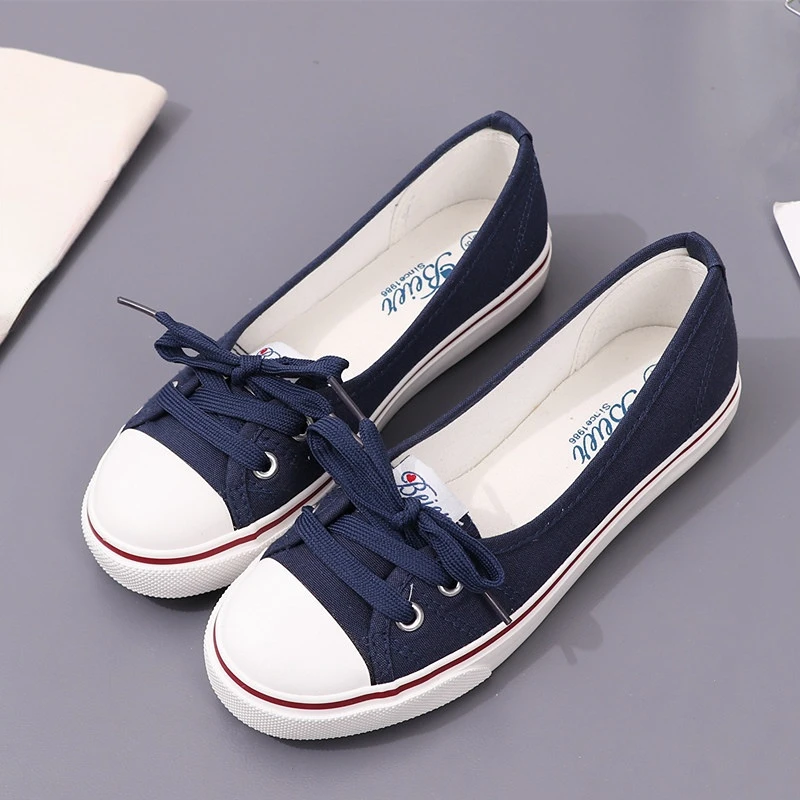

Women's Shoes Ballet Flats Loafers Casual Breathable Ladies Flats Slip on Fashion Canvas Shoes Female Low Shallow Mouth Footwear