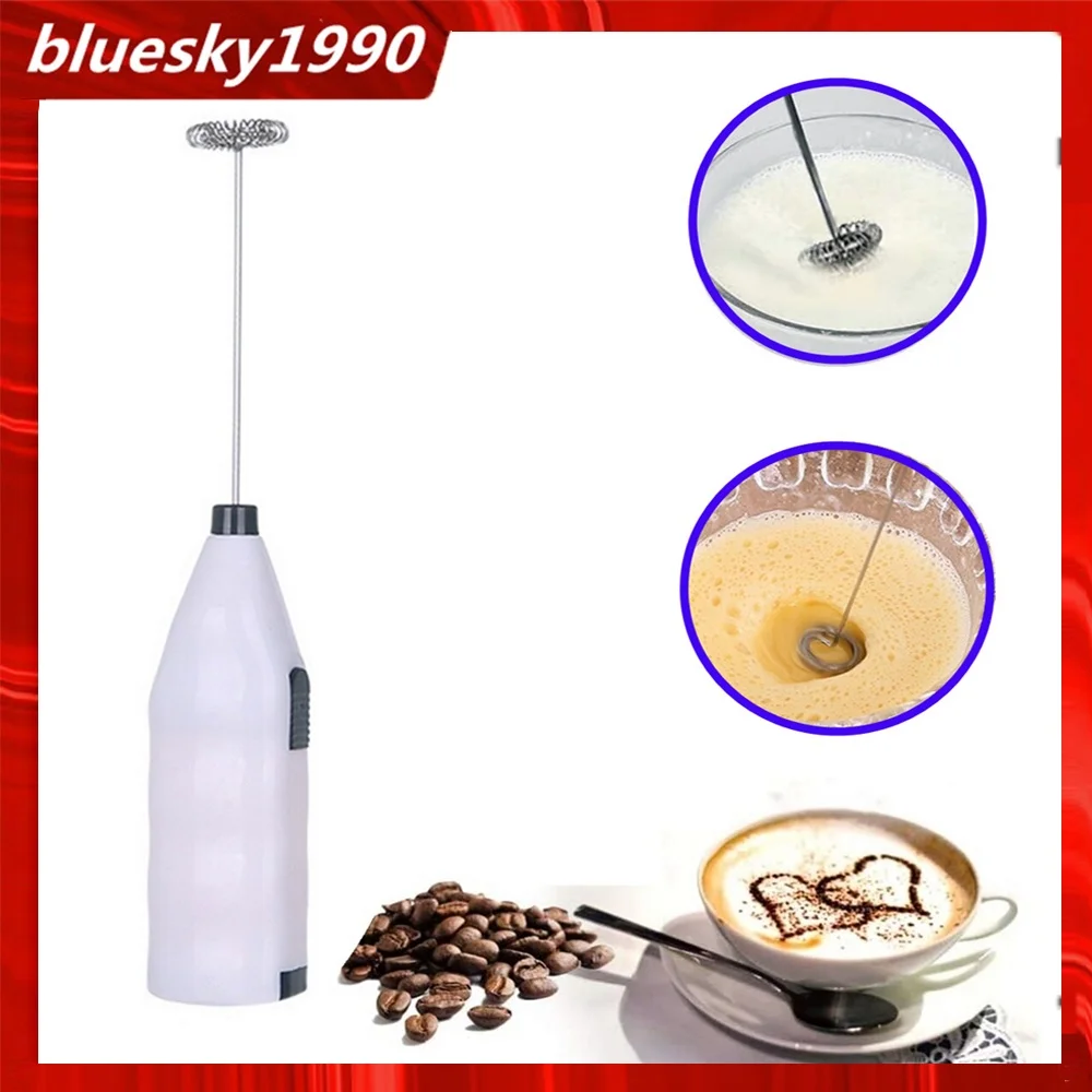 Mini Portable Electric Milk Foamer Blender Wireless Coffee Whisk Mixer Handheld Egg Beater Cappuccino Frother Mixer Coffee Mixer