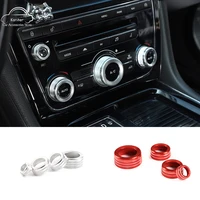 for jaguar xj 2010 2019 aluminum alloy redsilver car air conditioner switch knob volume button cover trim ring accessories
