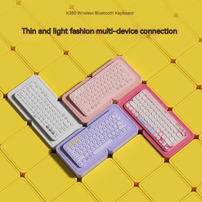 

Logitech K380 Wireless Bluetooth Keyboard Tablet Ipad Office Portable Multimedia Function Keys Fashion And Minimalist Keyboards