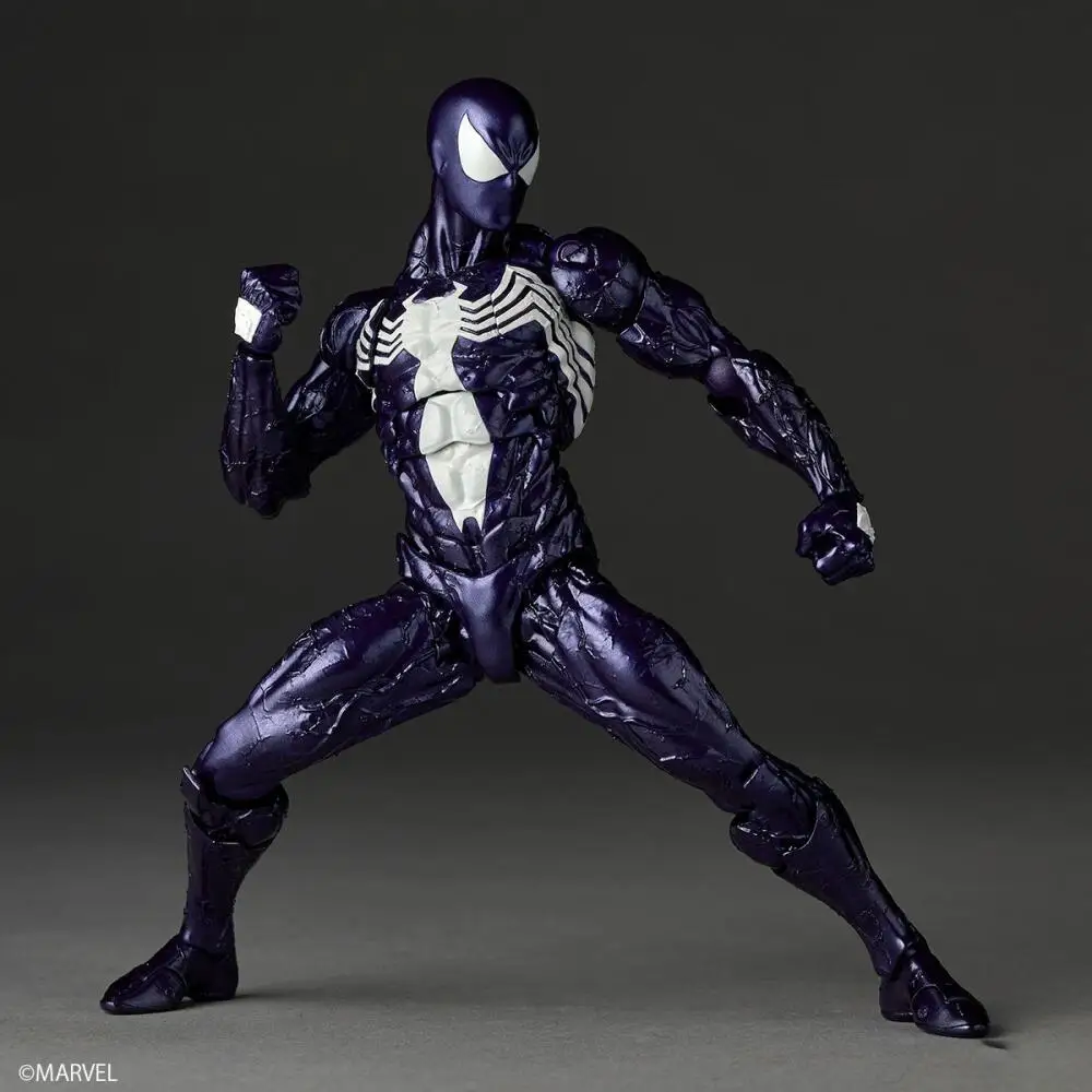 Фото Горячая распродажа в наличии: Фигурка Человека-паука-симбиота Kaiyodo Revoltech Amazing Yamaguchi, фиолетовая версия, модель из аниме. №3