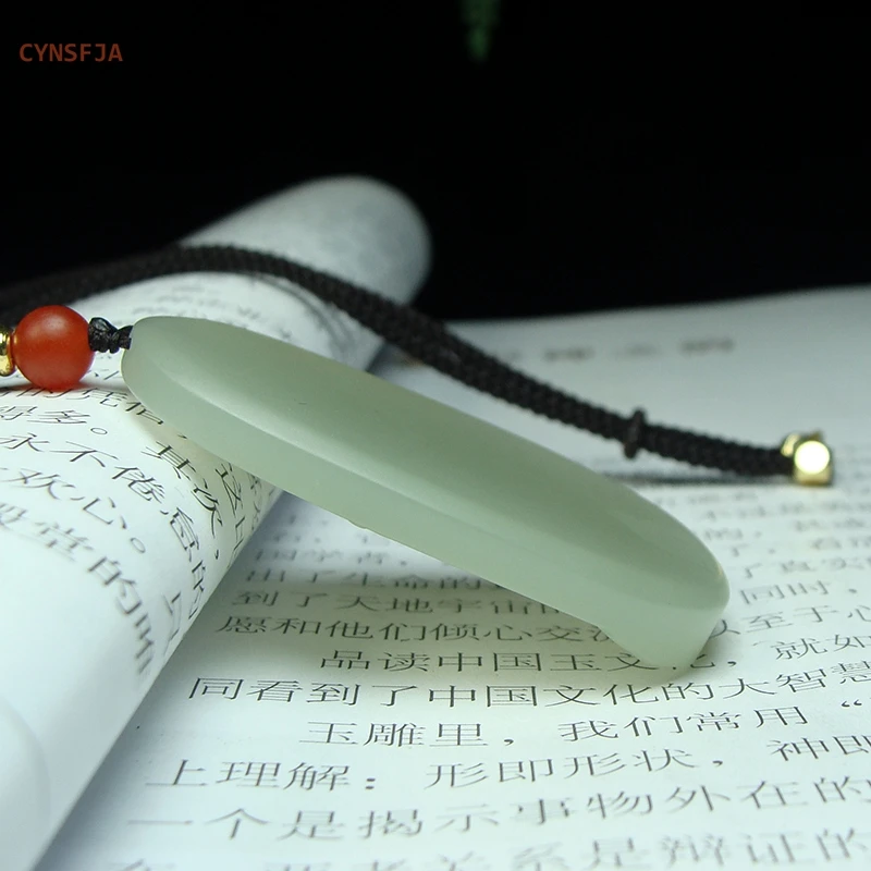 Новинка настоящий редкий Сертифицированный счастливый амулет CYNSFJA Hetian Nephrite